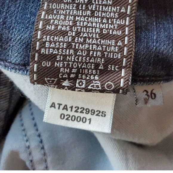 7 Seven For All Mankind Jeans Brett Bootcut Stretch Denim 36 Short - Picture 5 of 5